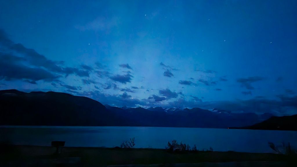 Faint Aurora over Lynn Canal