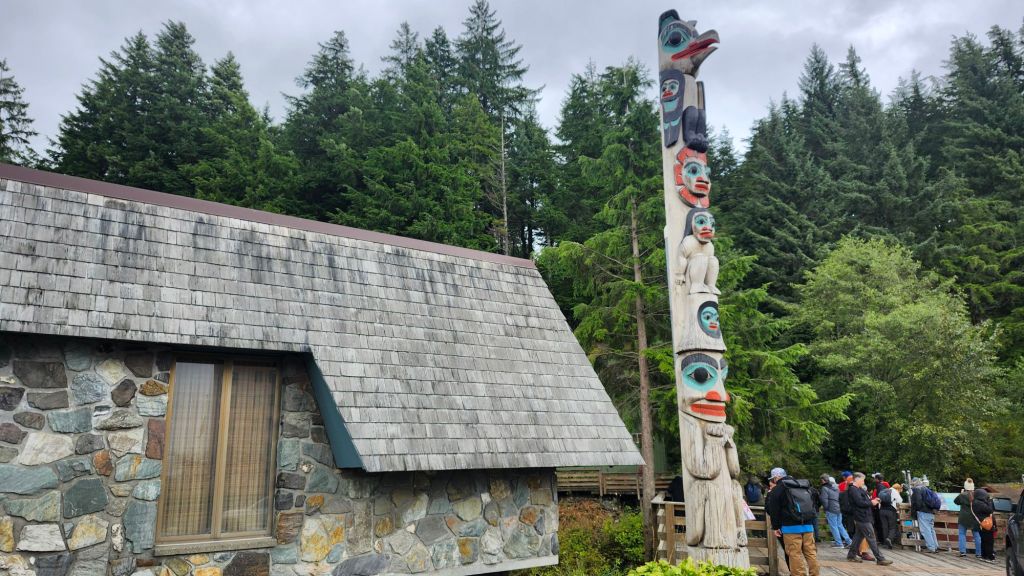 Totem Pole in Ketchikan,  Alaska 