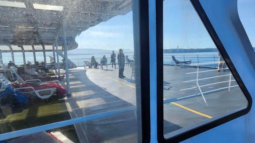 Solarium on MV Columbia Alaska Ferry