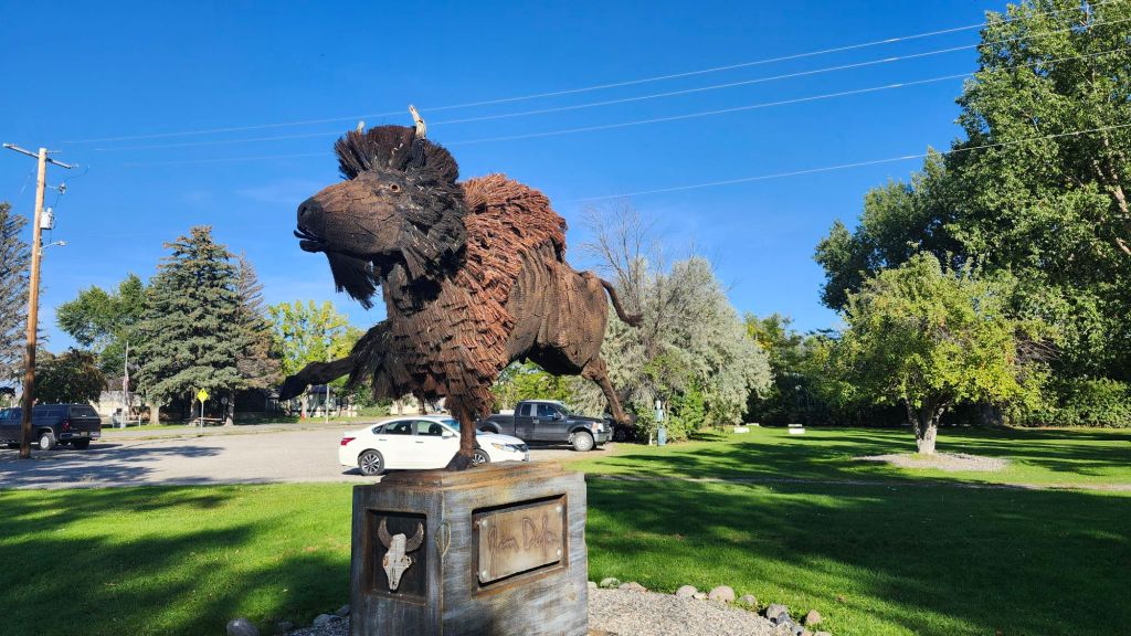 Dolan's Running Bison at Three Forks