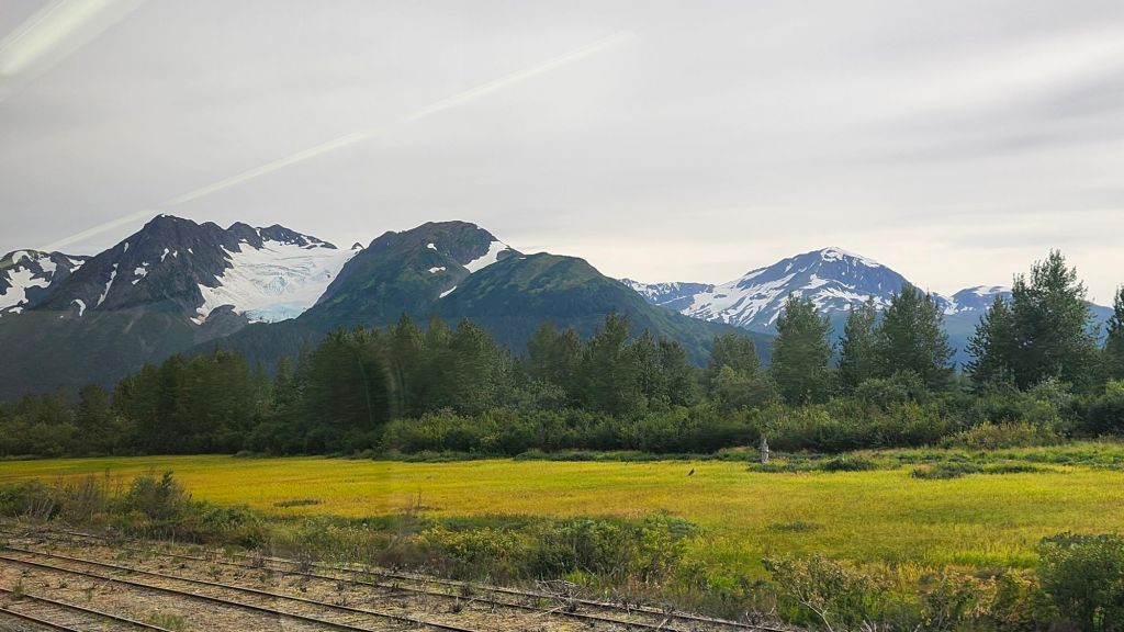 Explorer Glacier 2025 and vibrant green marsh